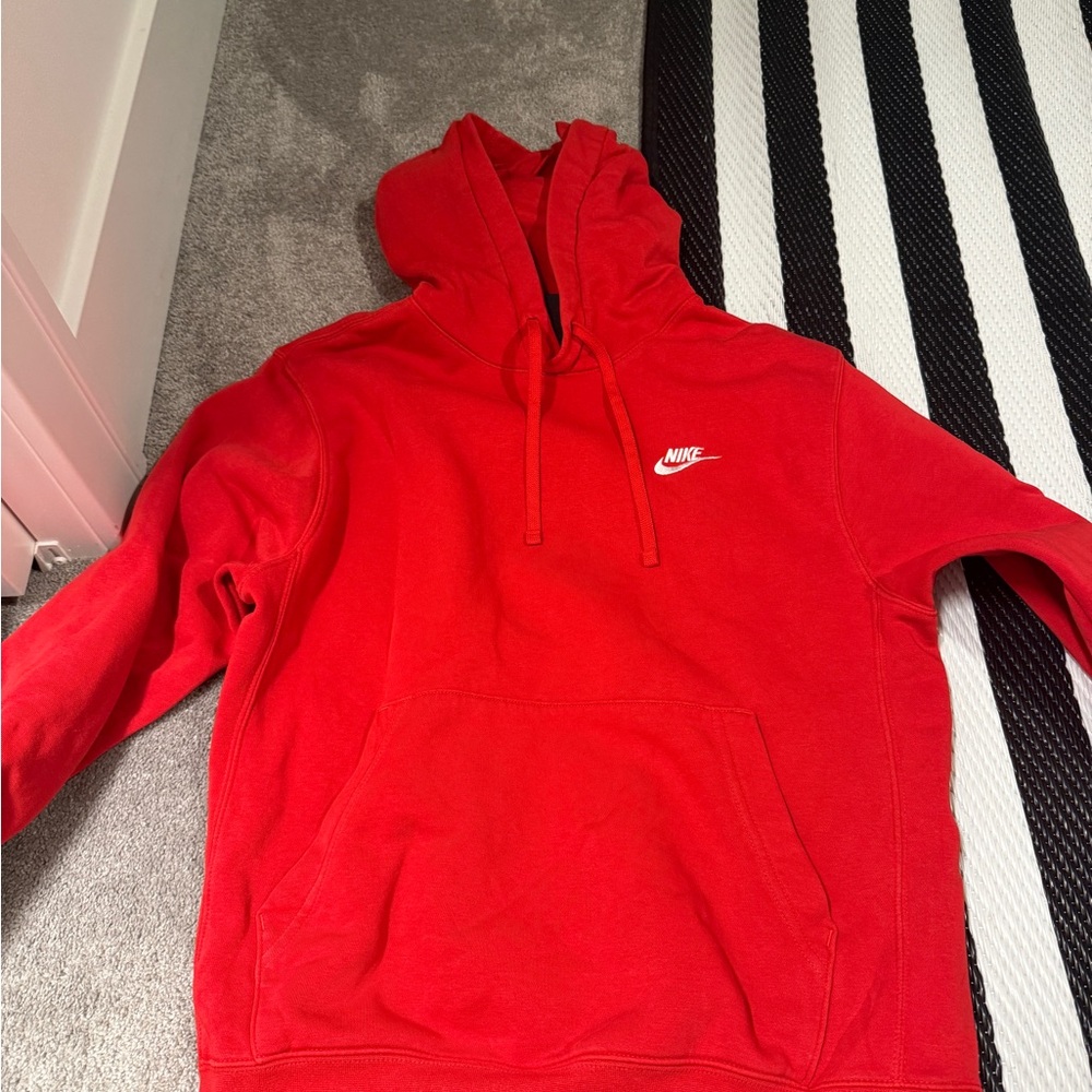 Nike Men's Vibrant Red Hoodie